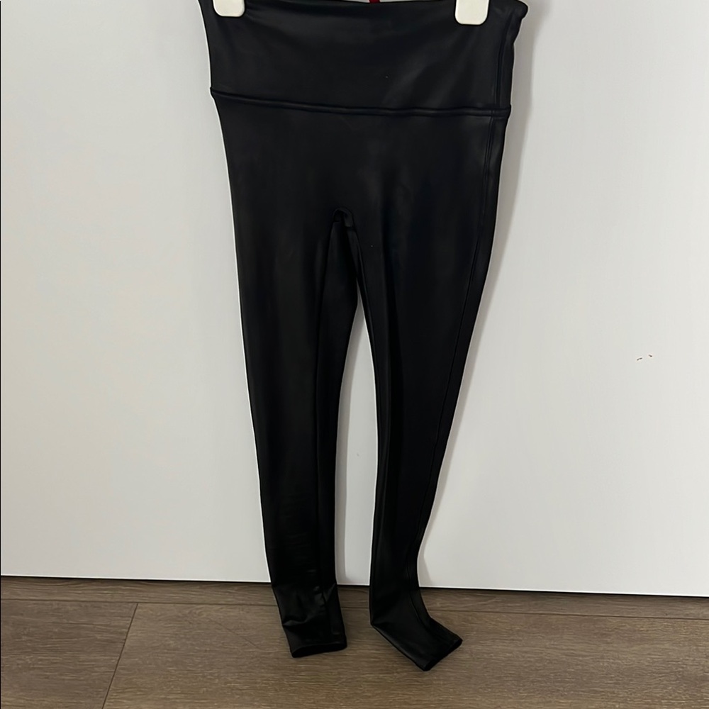 Spanx Black Faux Leather Leggings